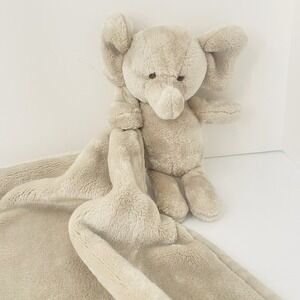 UNHIDE Lil' Marsh Lovey Baby Blanket Grey GREIGE ELEPHANT Faux Fur 20x20